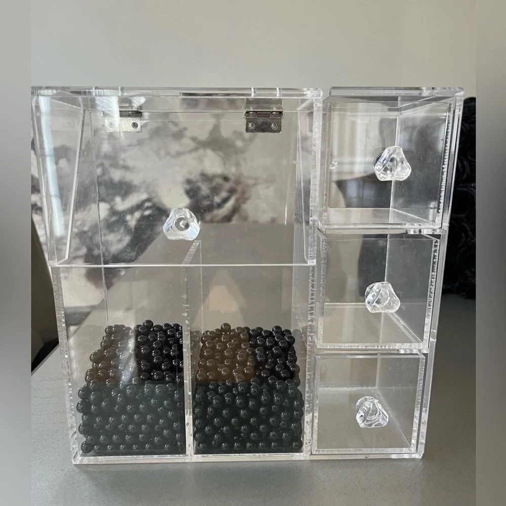 Clear Acrylic Makeup Organizer with Drawers